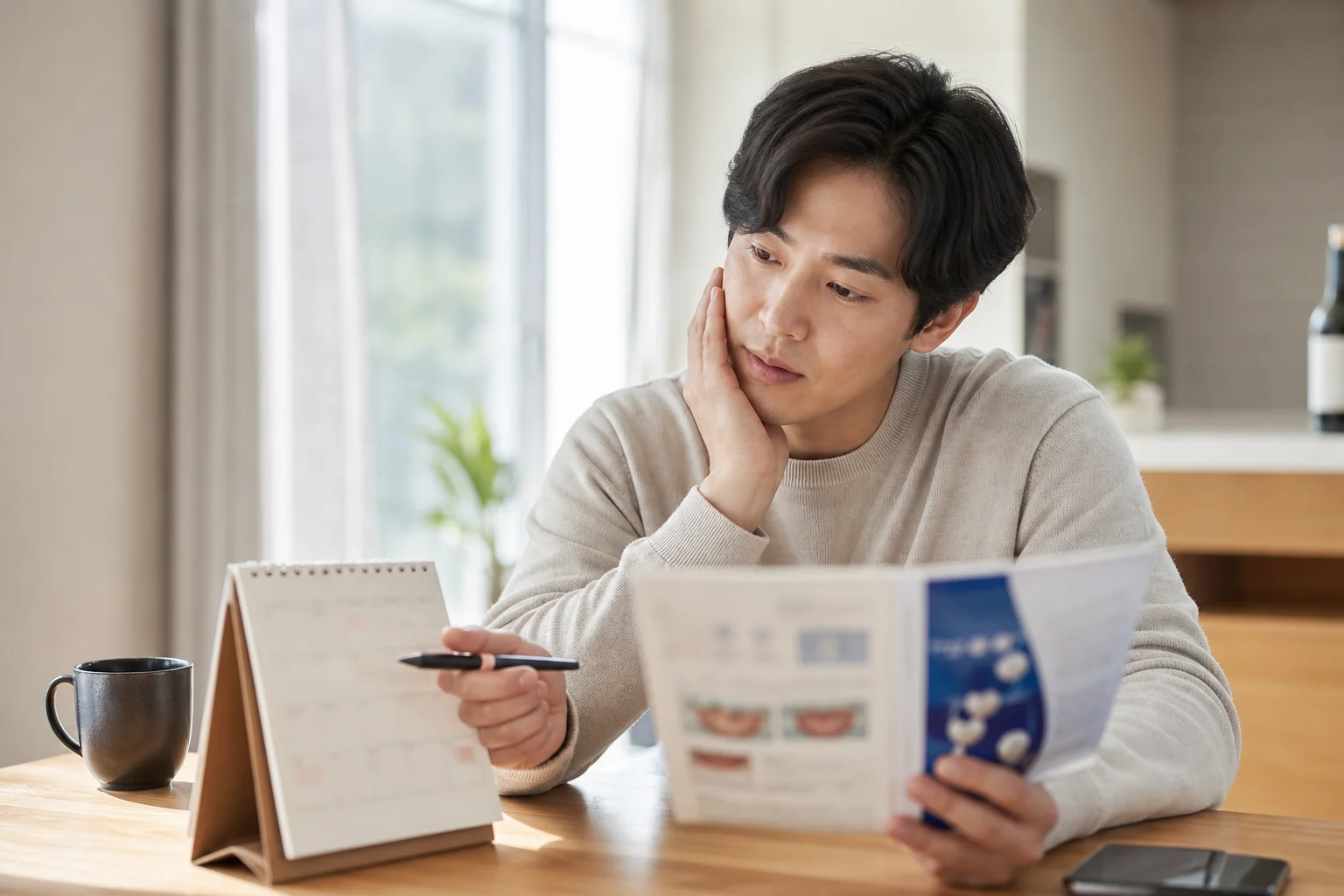 사랑니 발치 후 응급실 회복 중 확인 장면